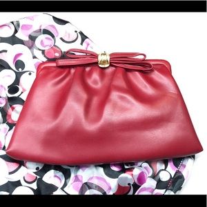 Vintage leather evening bag